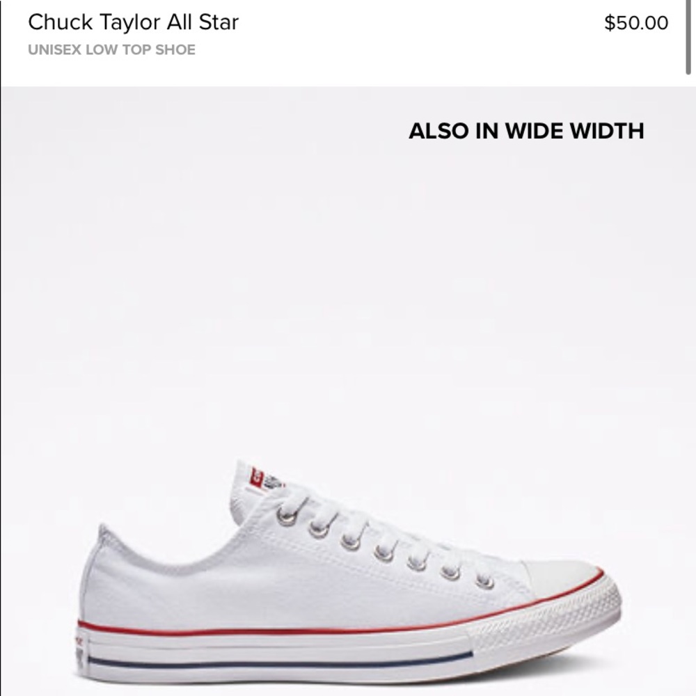 White Chuck Taylor Converse